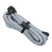 DURAFORCE 1"×30‘ Kinetic Recovery Tow Rope Gray Heavy Duty Energy Rope W/ 2 Shackles