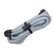 DURAFORCE 1"×30‘ Kinetic Recovery Tow Rope Gray Heavy Duty Energy Rope W/ 2 Shackles