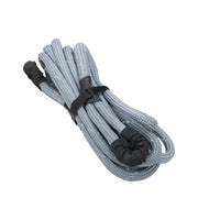 DURAFORCE 1"×30‘ Kinetic Recovery Tow Rope Gray Heavy Duty Energy Rope W/ 2 Shackles