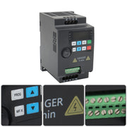 DURAFORCE VFD 1 to 3 Phase Variable Frequency Drive Inverter 220 V 3 HP 2.2 KW Replacement