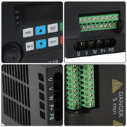 DURAFORCE VFD 1 to 3 Phase Variable Frequency Drive Inverter 220 V 3 HP 2.2 KW Replacement