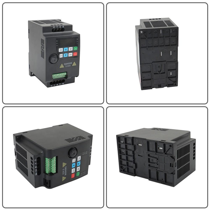 DURAFORCE VFD 1 to 3 Phase Variable Frequency Drive Inverter 220 V 3 HP 2.2 KW Replacement