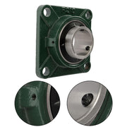 DURAFORCE 6pcs Self-Aligning UCF210-32 Pillow Block Bearing 4-Bolt 2" Bore Solid Base