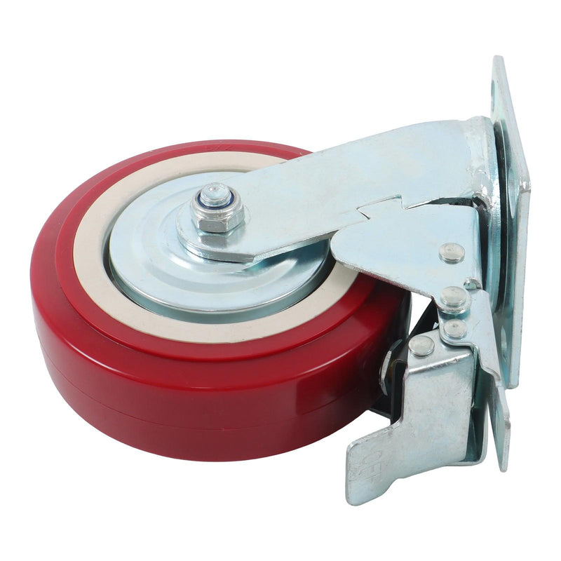 DURAFORCE 4 Pack 8" × 2" Swivel Caster Wheel Heavy Duty With Belt Brake Casters Industrial