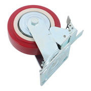 DURAFORCE 4 Pack 8" × 2" Swivel Caster Wheel Heavy Duty With Belt Brake Casters Industrial