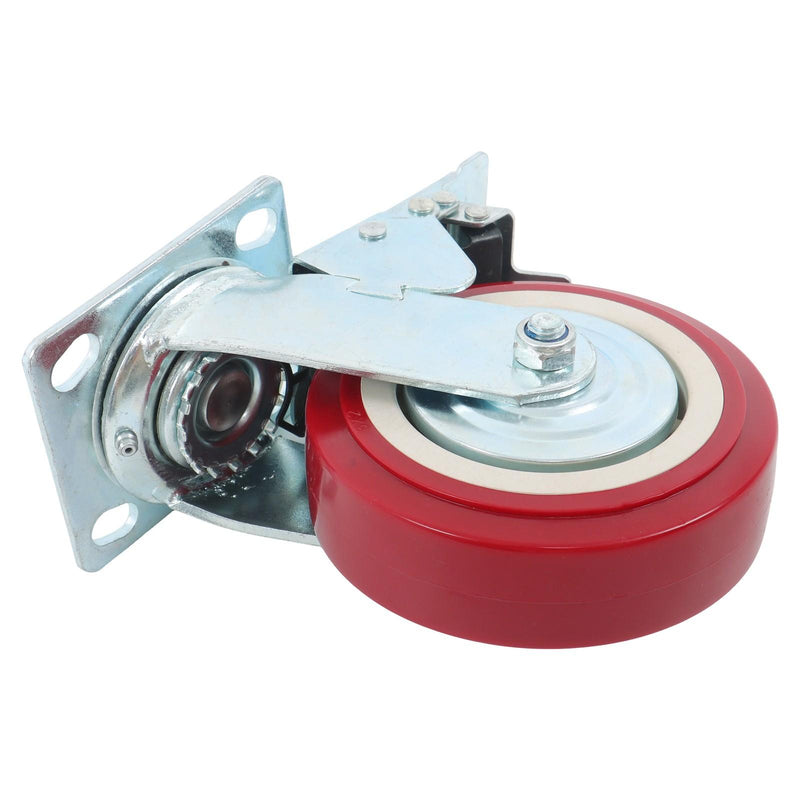 DURAFORCE 4 Pack 8" × 2" Swivel Caster Wheel Heavy Duty With Belt Brake Casters Industrial