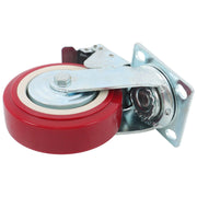 DURAFORCE 4 Pack 8" × 2" Swivel Caster Wheel Heavy Duty With Belt Brake Casters Industrial