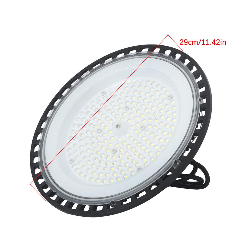 DURAFORCE 4 Pcs UFO LED 150W High Bay Light Lighting Fixture 18000LM With Hook Safety Rope