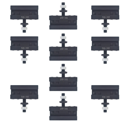 DURAFORCE 10 Pcs Quick Change Tool Post Boring Turning Holder AXA 2# 250-102 6-12"