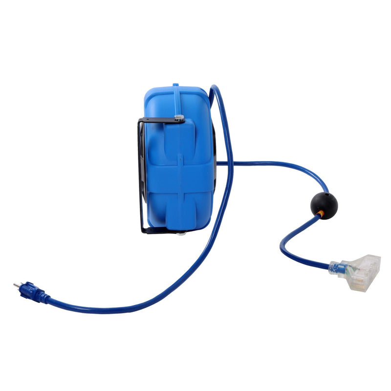 DURAFORCE 12-AWG/3C 45FT SJTOW Retractable Extension Cord Reel Power Cord Reel