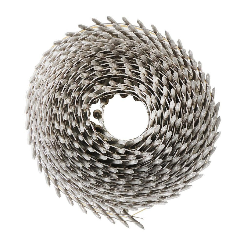 DURAFORCE Siding Nail 2-1/2” × .09”15 Degree 3600Pcs Ring Shank Stainless Steel Wire Coil