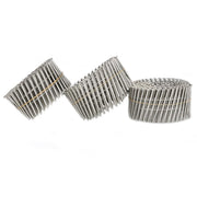 DURAFORCE Siding Nail 2-1/2” × .09”15 Degree 3600Pcs Ring Shank Stainless Steel Wire Coil