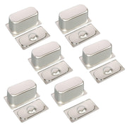 DURAFORCE Commercial Stainless Steel Hotel Pan Set 1/3 Size, 6" Deep with Lids, 6-Pack