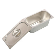 DURAFORCE Commercial Stainless Steel Hotel Pan Set 1/3 Size, 6" Deep with Lids, 6-Pack