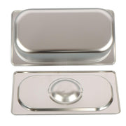 DURAFORCE Commercial Stainless Steel Hotel Pan Set 1/3 Size, 6" Deep with Lids, 6-Pack