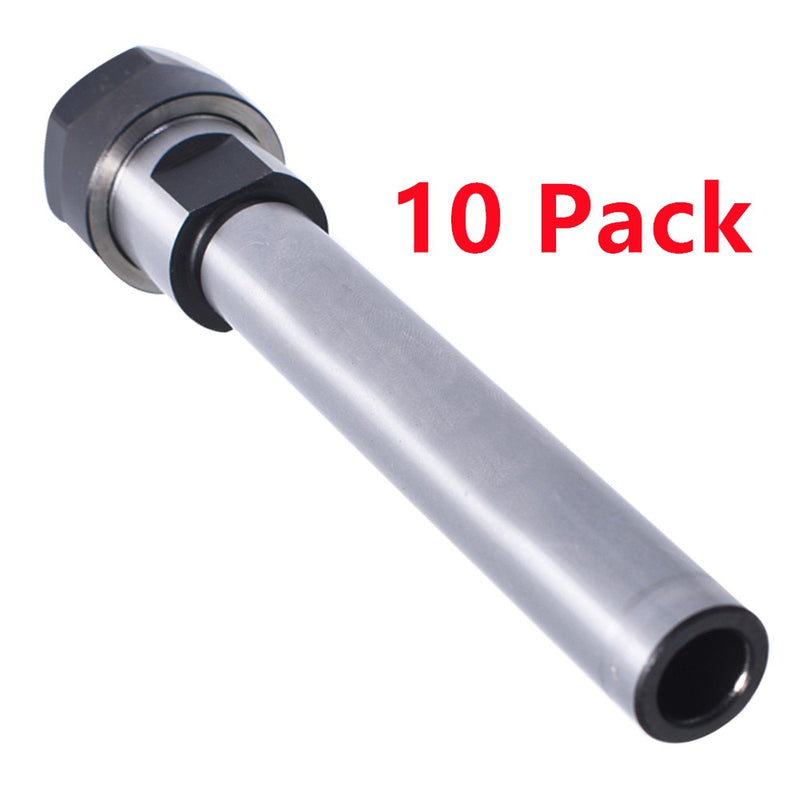 DURAFORCE 10 Pcs Precision C16-ER16-100L Collet Straight Shank Chuck Tool Holder For CNC