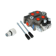 DURAFORCE Hydraulic Control Valve Tractor BSPP 25GPM 2 Spool With Conversion Plug