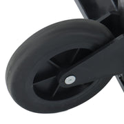DURAFORCE Carbon Steel 3 in 1 Hand Truck Dolly W/ Rubber Brake-Wheels and 2 Elastic Ropes