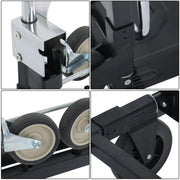 DURAFORCE Carbon Steel 3 in 1 Hand Truck Dolly W/ Rubber Brake-Wheels and 2 Elastic Ropes