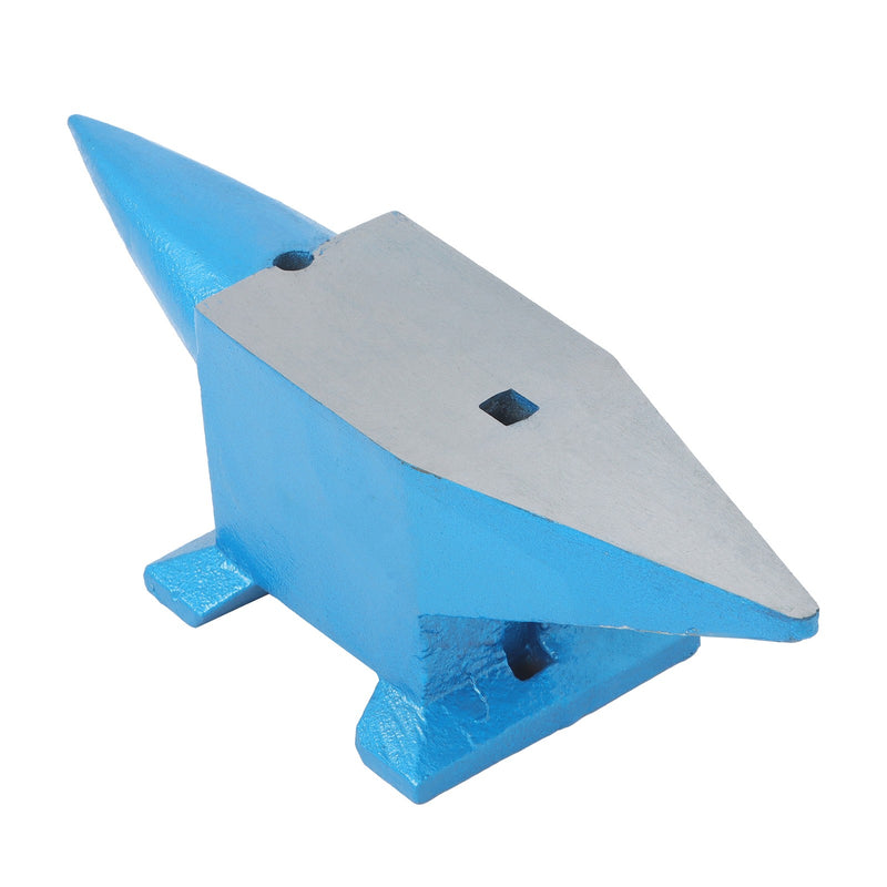 DURAFORCE Double Horn Anvil Steel Anvil Blacksmith 44Lb Heat Treated Long Round Horn