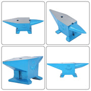 DURAFORCE Double Horn Anvil Steel Anvil Blacksmith 44Lb Heat Treated Long Round Horn