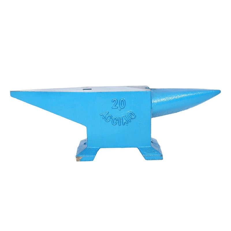 DURAFORCE Double Horn Anvil Steel Anvil Blacksmith 44Lb Heat Treated Long Round Horn