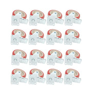 DURAFORCE 16 Pack Polyurethane Heavy Duty Swivel Caster Wheels 5'' With Brake Concave Hubs