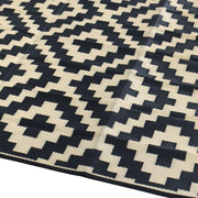 DURAFORCE Waterproof Outdoor Rug 9x12 ft Outdoor Plastic Straw Rug For Camping RV Deck