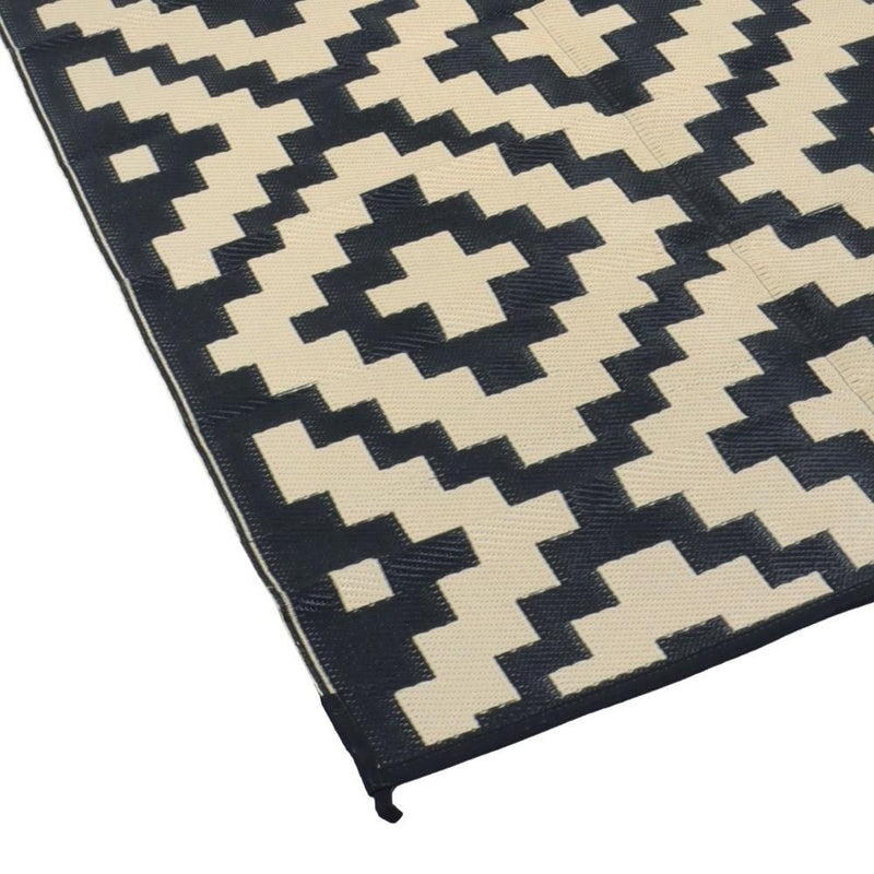 DURAFORCE Waterproof Outdoor Rug 9x12 ft Outdoor Plastic Straw Rug For Camping RV Deck