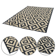 DURAFORCE Waterproof Outdoor Rug 9x12 ft Outdoor Plastic Straw Rug For Camping RV Deck