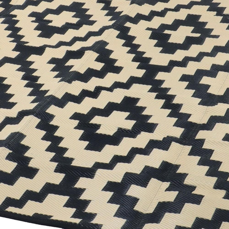 DURAFORCE Waterproof Outdoor Rug 9x12 ft Outdoor Plastic Straw Rug For Camping RV Deck