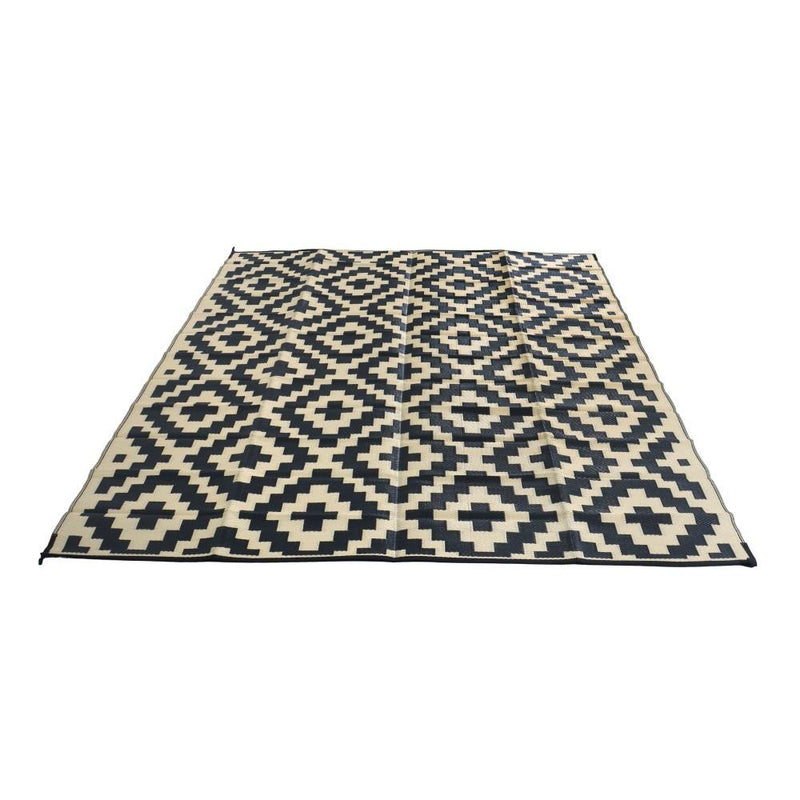 DURAFORCE Waterproof Outdoor Rug 9x12 ft Outdoor Plastic Straw Rug For Camping RV Deck
