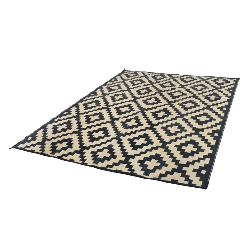 DURAFORCE Waterproof Outdoor Rug 9x12 ft Outdoor Plastic Straw Rug For Camping RV Deck
