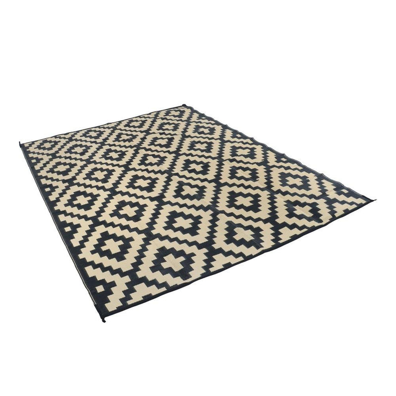 DURAFORCE Waterproof Outdoor Rug 9x12 ft Outdoor Plastic Straw Rug For Camping RV Deck
