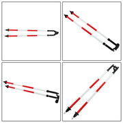 DURAFORCE Aluminum Bipod w/Quick Thumb Release, Pole Saver Head for Surveying