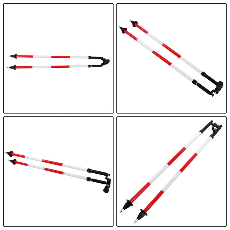 DURAFORCE Aluminum Bipod w/Quick Thumb Release, Pole Saver Head for Surveying