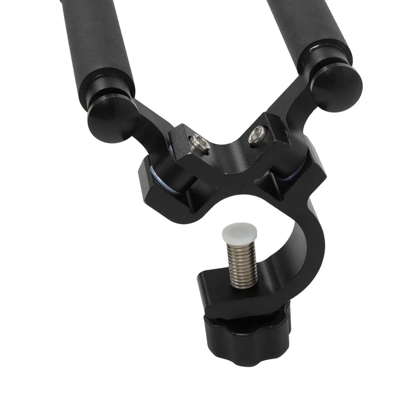 DURAFORCE Aluminum Bipod w/Quick Thumb Release, Pole Saver Head for Surveying