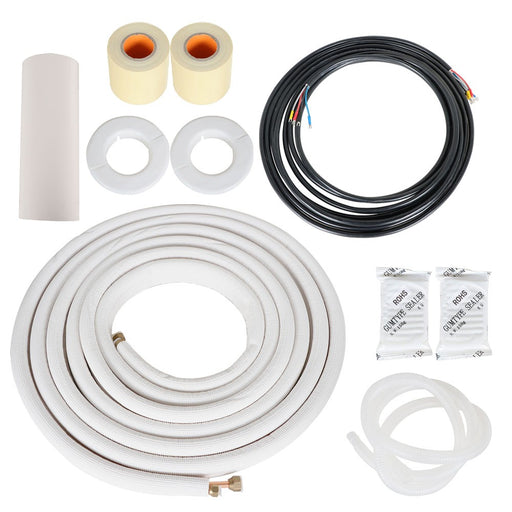 DURAFORCE 1/4*3/8in Cooling Connection Pipe For Mini Split Heat Pump Systems Install Kit