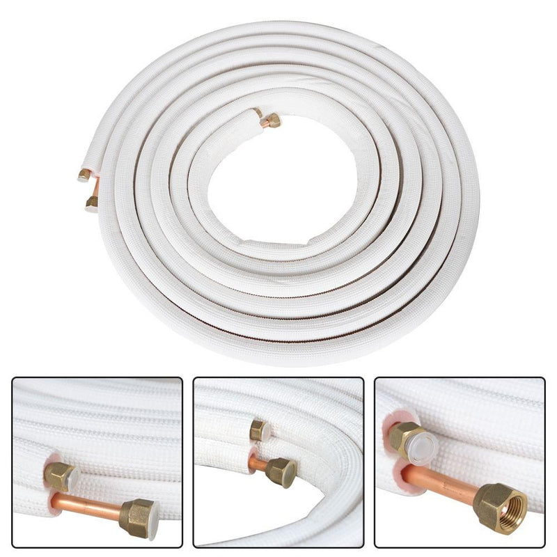 DURAFORCE 1/4*3/8in Cooling Connection Pipe For Mini Split Heat Pump Systems Install Kit