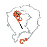 DURAFORCE Manual Lever Chain Hoist 3300LB G80 Chain Come Along 20 ft w/ 2 Heavy Duty Hooks
