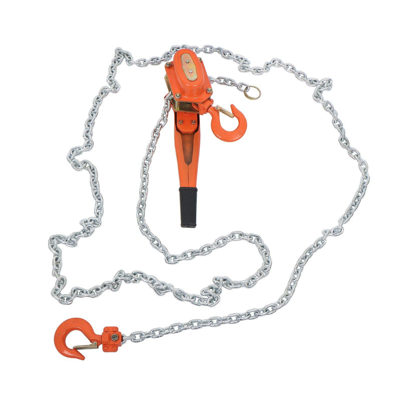 DURAFORCE Manual Lever Chain Hoist 3300LB G80 Chain Come Along 20 ft w/ 2 Heavy Duty Hooks