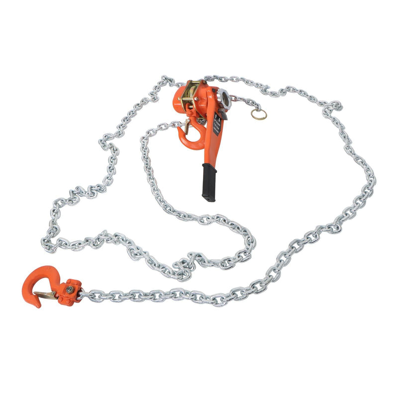 DURAFORCE Manual Lever Chain Hoist 3300LB G80 Chain Come Along 20 ft w/ 2 Heavy Duty Hooks