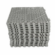 DURAFORCE Interlocking Drainage Floor Mat 12"x 12" PVC Non-Slip Floor Tiles 55 Pack Gray