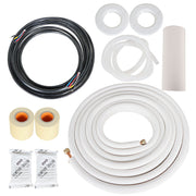 DURAFORCE 1/4"-1/2" Cooling Connection Pipe Install Kit For Mini Split Heat Pump Systems