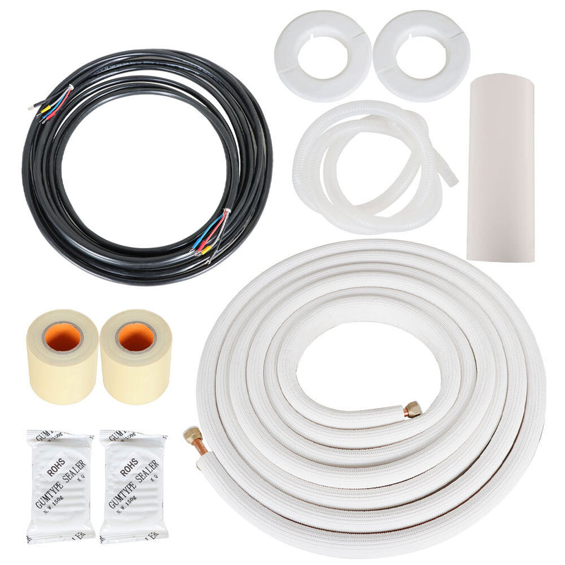 DURAFORCE 1/4"-1/2" Cooling Connection Pipe Install Kit For Mini Split Heat Pump Systems