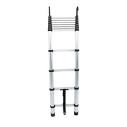 DURAFORCE 10.5 FT Telescoping Ladder Tall Ladder Folding Retractable Ladder W/ 2 Hooks