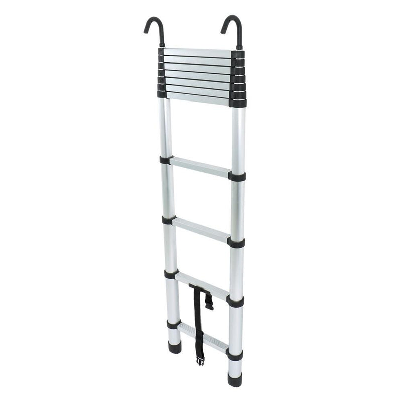 DURAFORCE 10.5 FT Telescoping Ladder Tall Ladder Folding Retractable Ladder W/ 2 Hooks