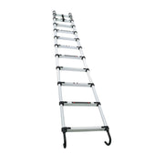 DURAFORCE 10.5 FT Telescoping Ladder Tall Ladder Folding Retractable Ladder W/ 2 Hooks