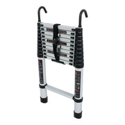 DURAFORCE 10.5 FT Telescoping Ladder Tall Ladder Folding Retractable Ladder W/ 2 Hooks