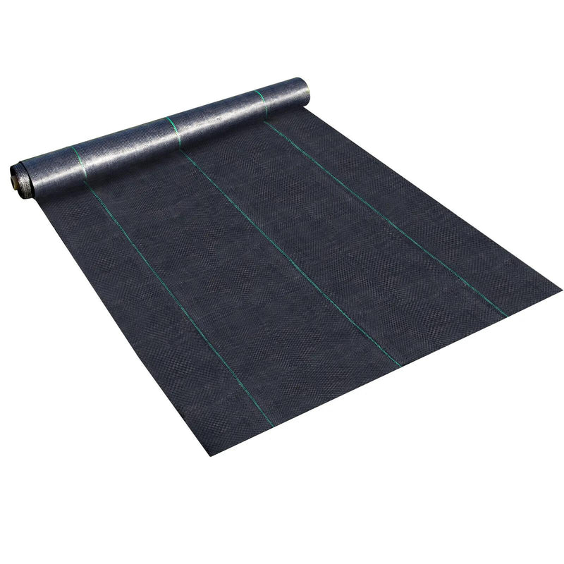 DURAFORCE 6×300FT Weed Cover PE Woven Ground Cover Landscape Fabric 3.2-Ounce Weed Barrier